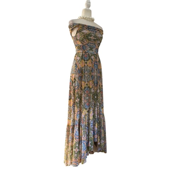 MISA Fiorella Off the Shoulder Maxi Dress Dolce Vita Kaleidoscope - Picture 12 of 15